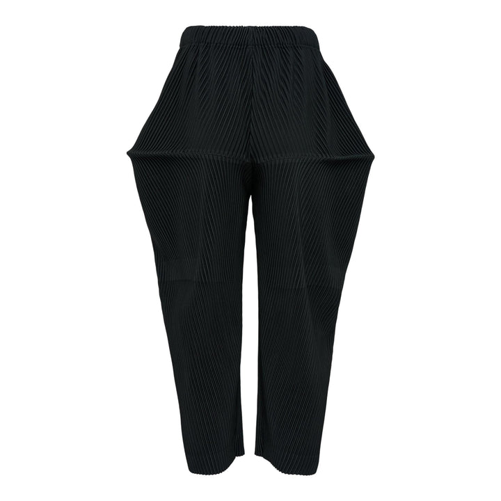 Club21 - HOMME PLISSE ISSEY MIYAKE - Kinetic Sculpture Pants - PLEATED PANTS - Black