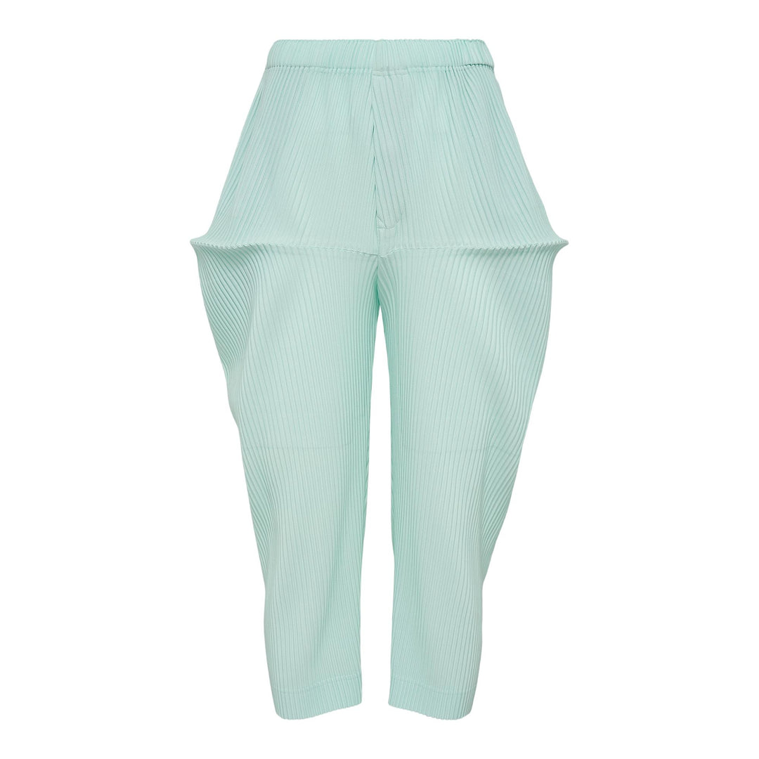 Club21 - HOMME PLISSE ISSEY MIYAKE - Kinetic Sculpture Pants - PLEATED PANTS - Mint Green