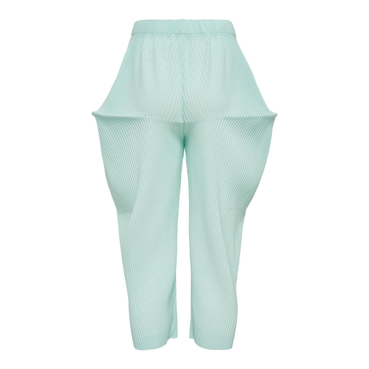 Club21 - HOMME PLISSE ISSEY MIYAKE - Kinetic Sculpture Pants - PLEATED PANTS - Mint Green