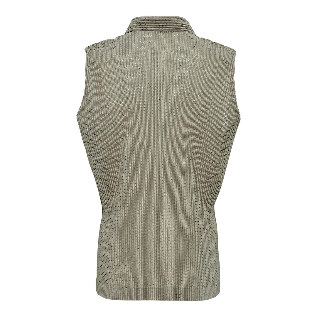 Club21 - HOMME PLISSE ISSEY MIYAKE - Light Mesh Polo Shirt - PLEATED POLO - Beige