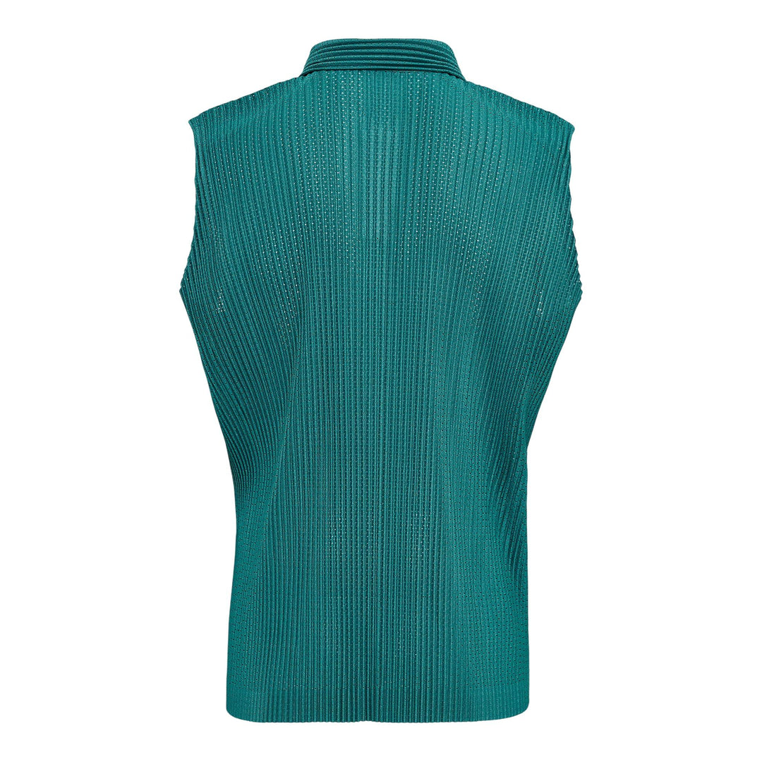 Club21 - HOMME PLISSE ISSEY MIYAKE - Light Mesh Polo Shirt - PLEATED POLO - Green