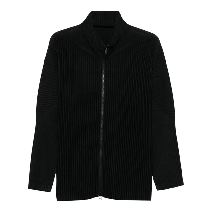 Club21 - HOMME PLISSE ISSEY MIYAKE - Long Sleeve Zip Cardigan - CARDIGANS - Black