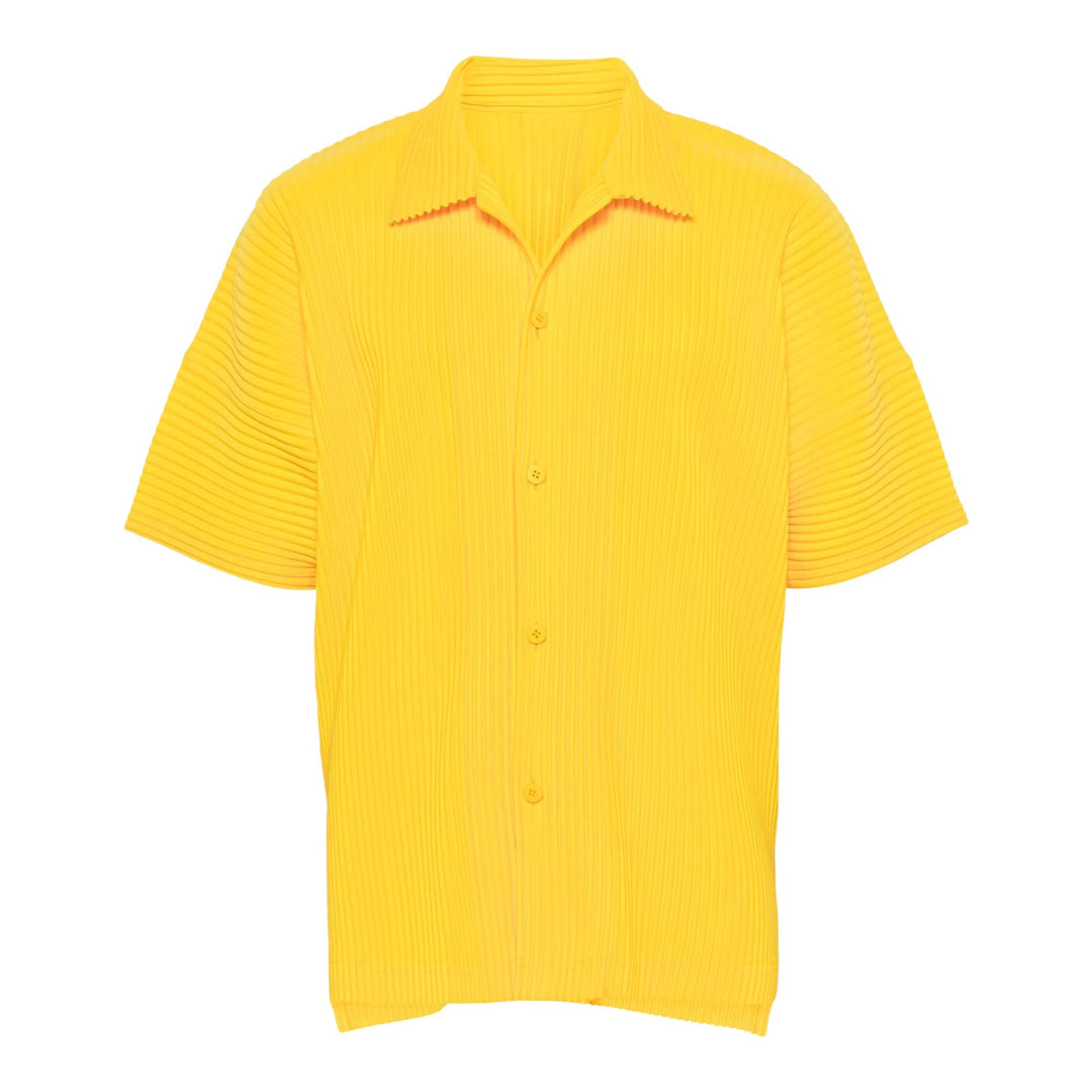 Club21 - HOMME PLISSE ISSEY MIYAKE - MC July Short Sleeve Polo - POLOS - Yellow