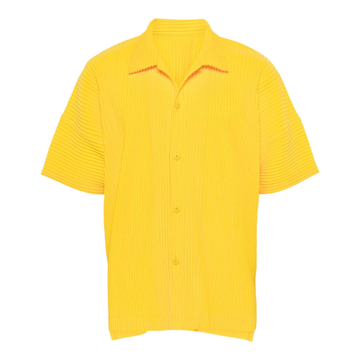 Club21 - HOMME PLISSE ISSEY MIYAKE - MC July Short Sleeve Polo - POLOS - Yellow