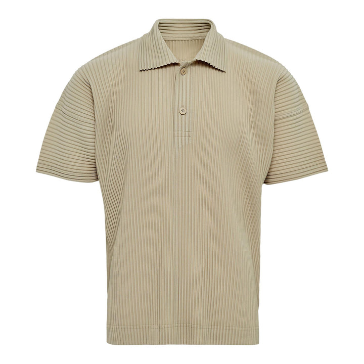 Club21 - HOMME PLISSE ISSEY MIYAKE - MC May Polo Shirt - PLEATED POLO - Dry Grass Green
