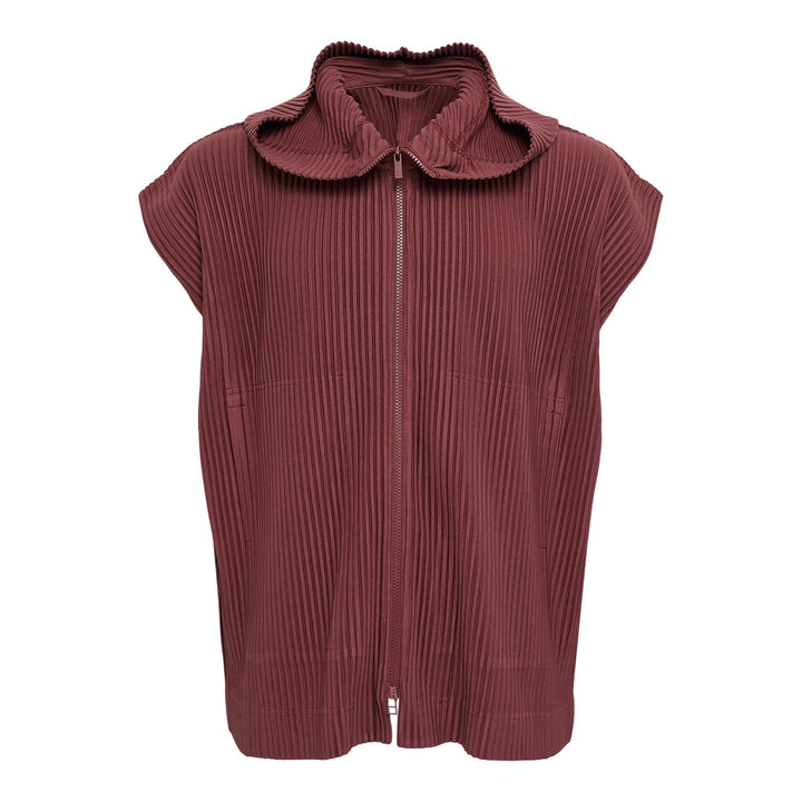 Club21 - HOMME PLISSE ISSEY MIYAKE - Monthly Colors: August Blouson - PLEATED VESTS - Adamite Brown