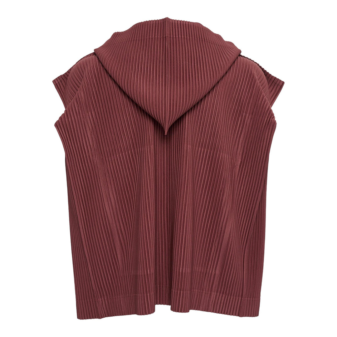 Club21 - HOMME PLISSE ISSEY MIYAKE - Monthly Colors: August Blouson - PLEATED VESTS - Adamite Brown
