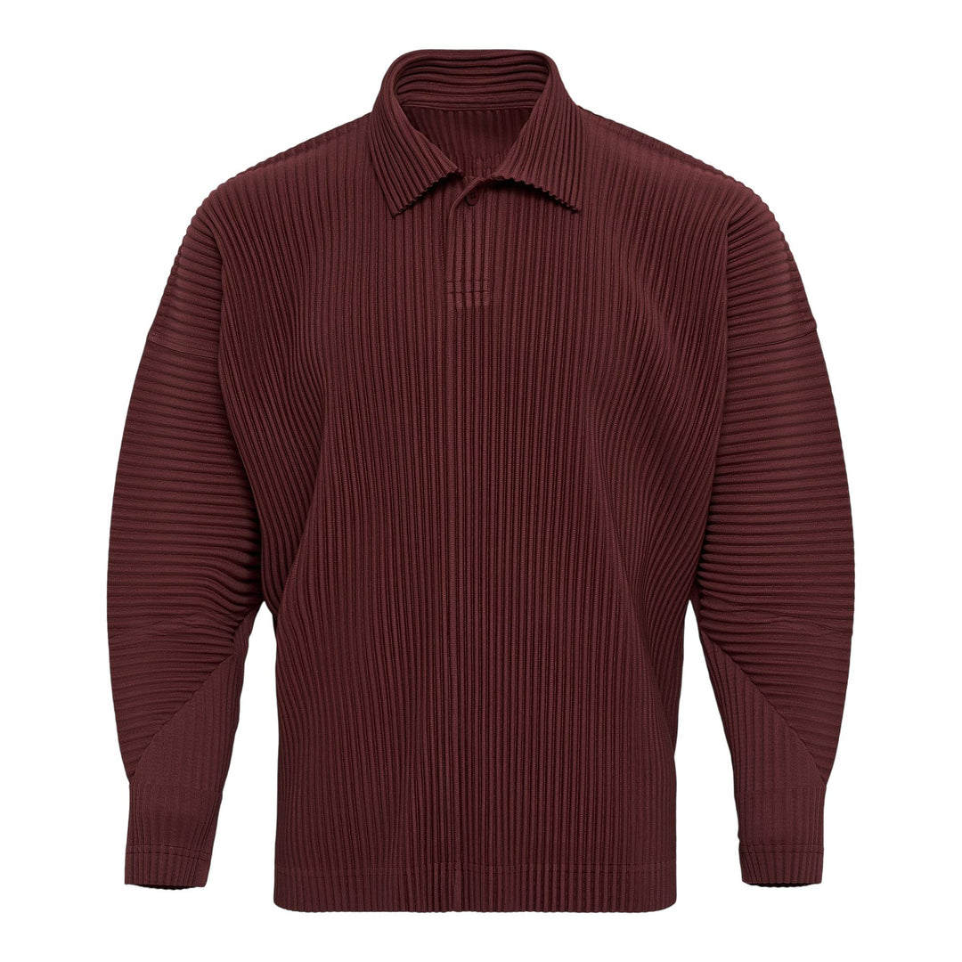 Club21 - HOMME PLISSE ISSEY MIYAKE - Monthly Colors: August Polo Shirt - PLEATED POLO - Adamite Brown