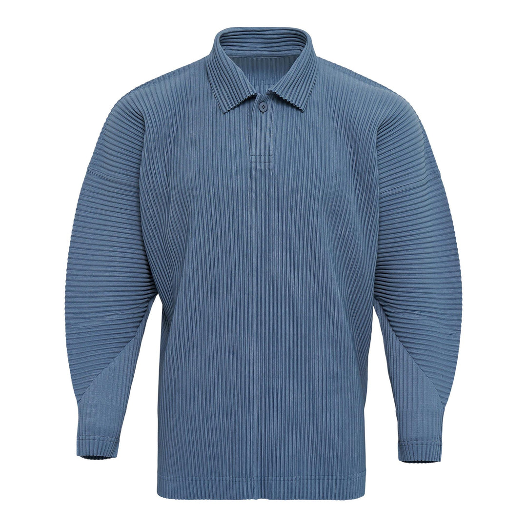 Club21 - HOMME PLISSE ISSEY MIYAKE - Monthly Colors: August Polo Shirt - PLEATED POLO - Slate Blue