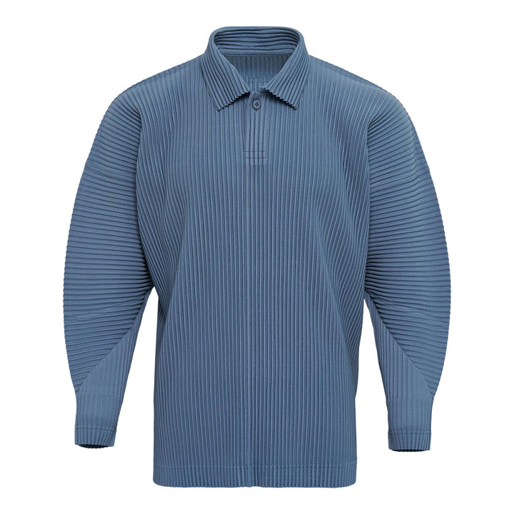 Club21 - HOMME PLISSE ISSEY MIYAKE - Monthly Colors: August Polo Shirt - PLEATED POLO - Slate Blue