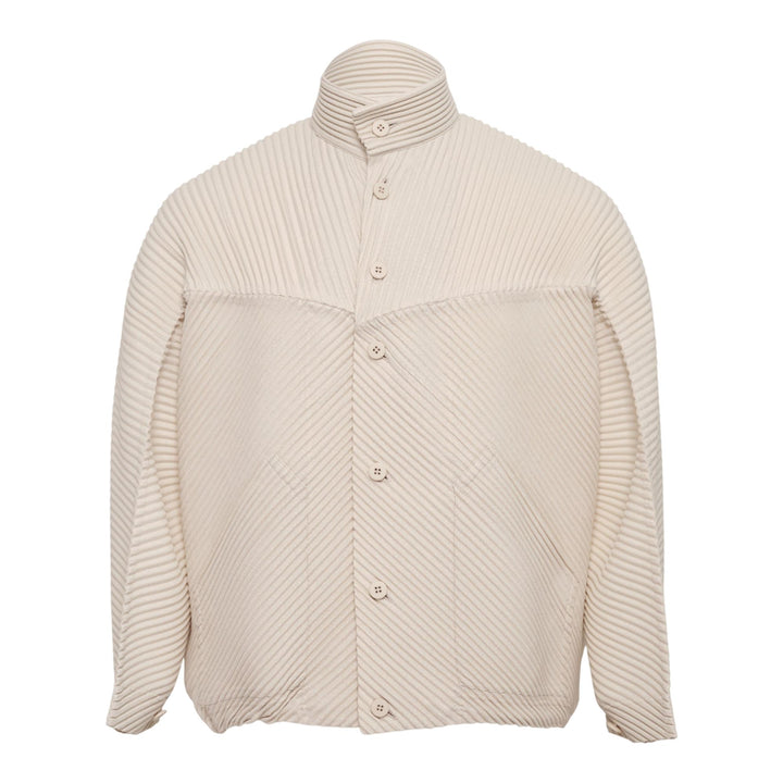 Club21 - HOMME PLISSE ISSEY MIYAKE - Monthly Colors: September Blouson - PLEATED BLOUSONS - Limestone White