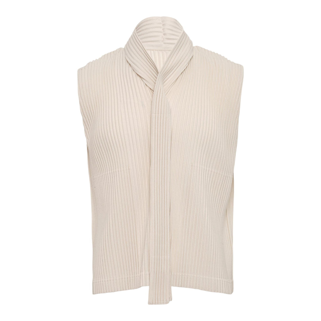 Club21 - HOMME PLISSE ISSEY MIYAKE - Monthly Colors: September T-Shirt - PLEATED TOPS - Limestone White