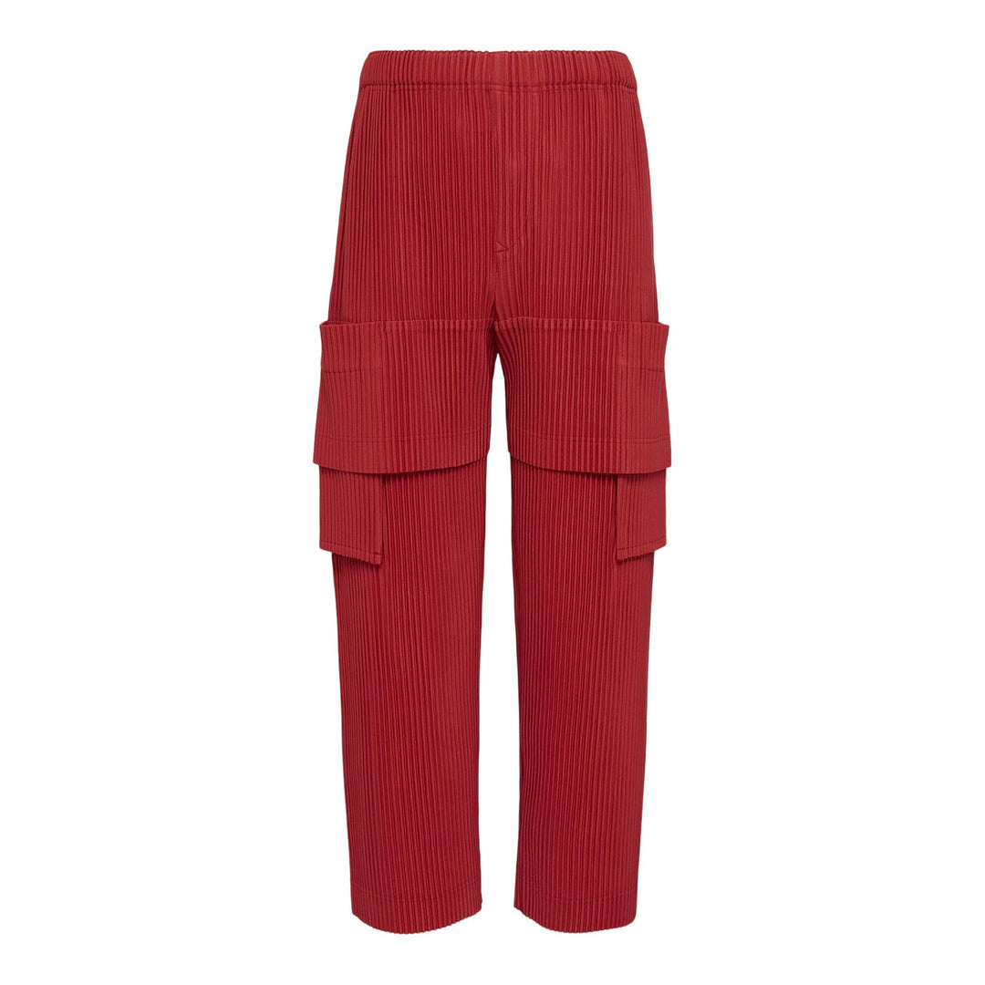 Club21 - HOMME PLISSE ISSEY MIYAKE - Multi-Pocket Pants - PLEATED PANTS - Jasper Red
