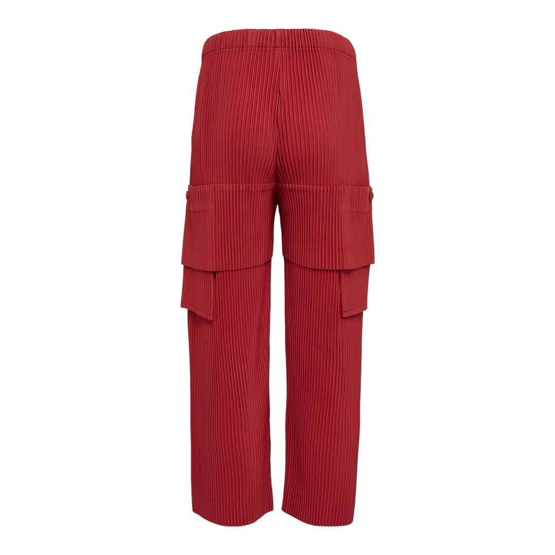 Club21 - HOMME PLISSE ISSEY MIYAKE - Multi-Pocket Pants - PLEATED PANTS - Jasper Red
