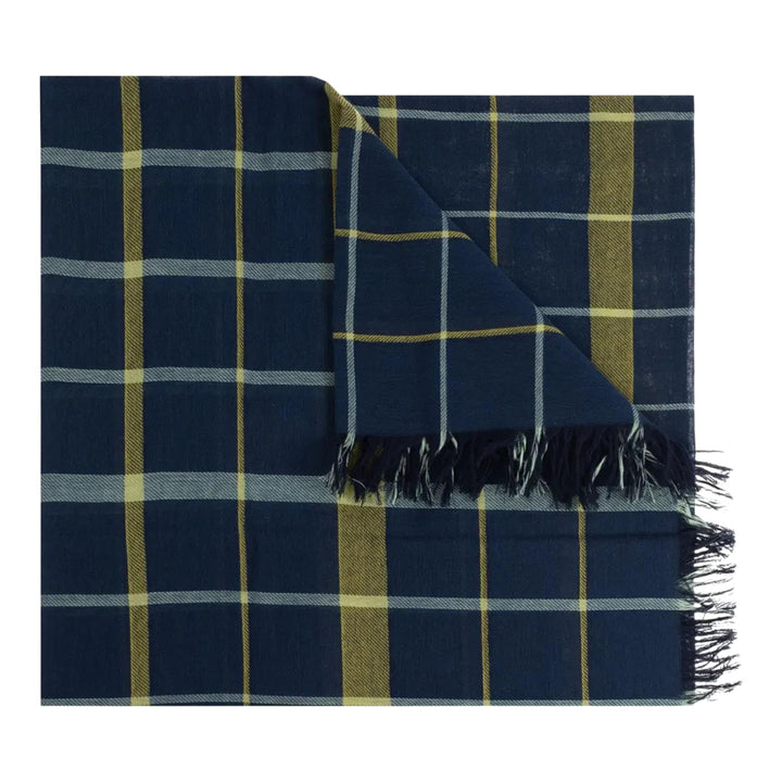 Club21 - HOMME PLISSE ISSEY MIYAKE - Plaid Stole - SCARVES - Navy