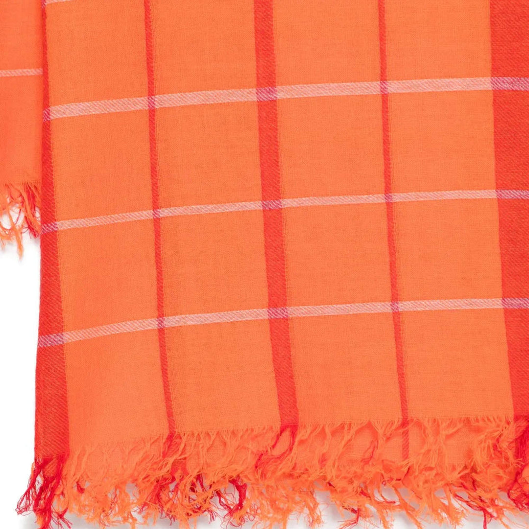 Club21 - HOMME PLISSE ISSEY MIYAKE - Plaid Stole - SCARVES - Orange
