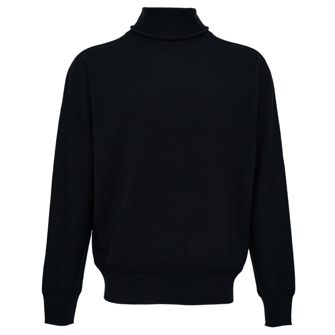 HOMME_PLISSE_ISSEY_MIYAKE_Wool_Smooth_Knit_Top_Black