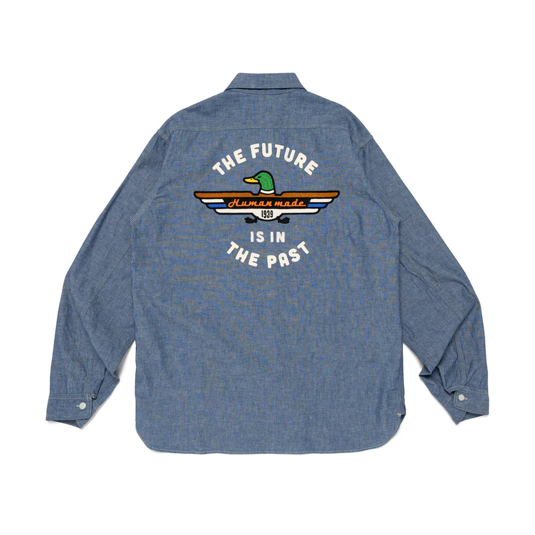 Club21 - HUMAN MADE - Chambray Shirt - SHIRTS - Blue
