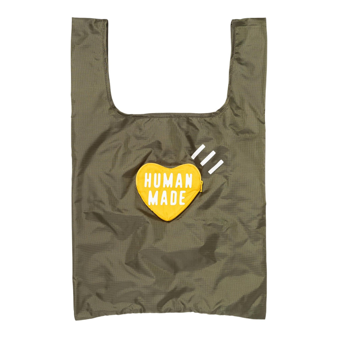 Club21 - HUMAN MADE - Heart Shopping Bag Large - TOTES - Khaki