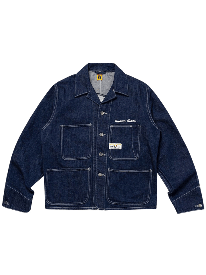 Human-Made-Denim-Short-Coverall-Jacket-Indigo1