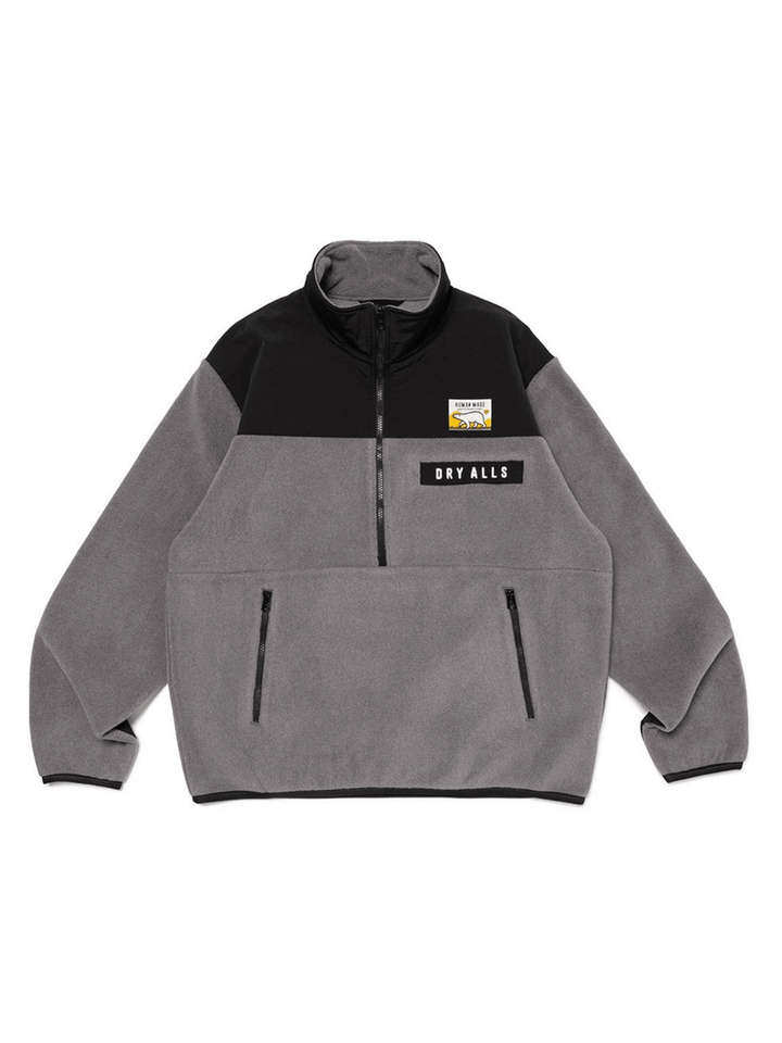 Human-Made-FLEECE-HALF-ZIP-JACKET-Grey-1