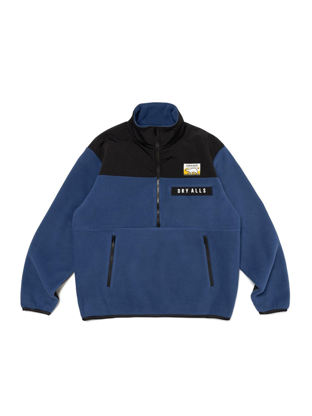 Human-Made-FLEECE-HALF-ZIP-JACKET-Navy-1