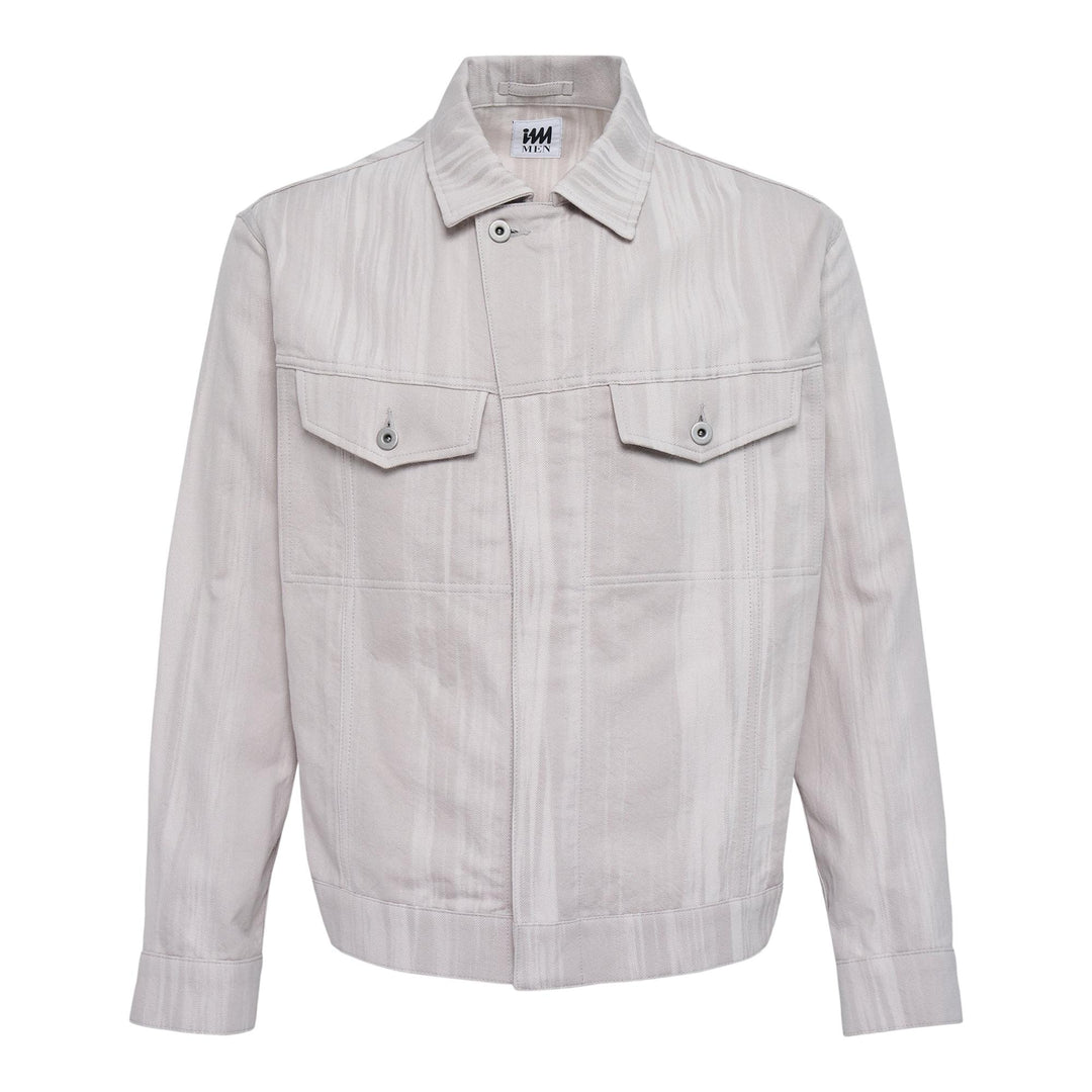 Club21 - IM MEN - Cotton Jacquard Blouson - BLOUSON - Light Gray