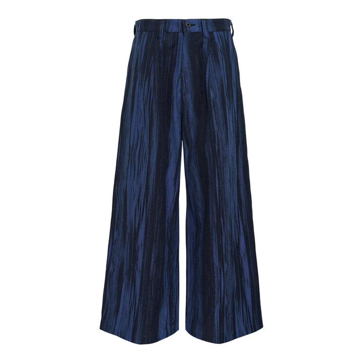 Club21 - IM MEN - Cotton Jacquard Pants - WOVEN PANTS - Dark Blue