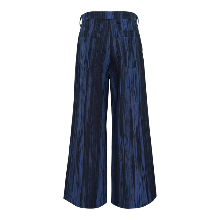 Club21 - IM MEN - Cotton Jacquard Pants - WOVEN PANTS - Dark Blue