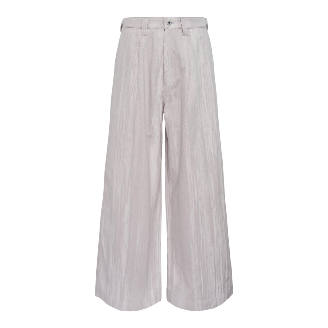 Club21 - IM MEN - Cotton Jacquard Pants - WOVEN PANTS - Light Gray
