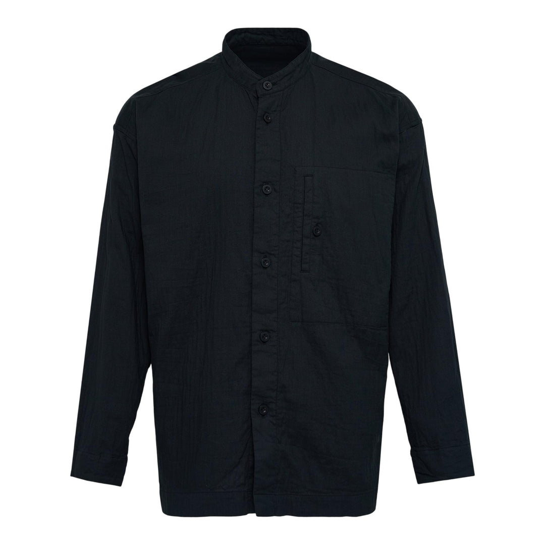 Club21 - IM MEN - Double Face Cotton Shirt - SHIRTS - Black