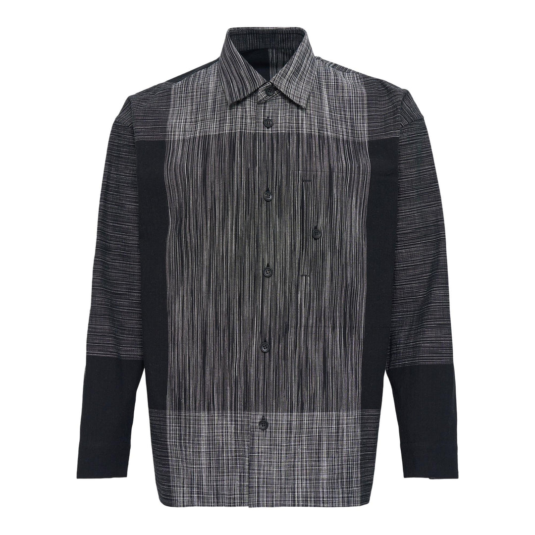 Club21 - IM MEN - Kasuri Shirt - SHIRTS - Black