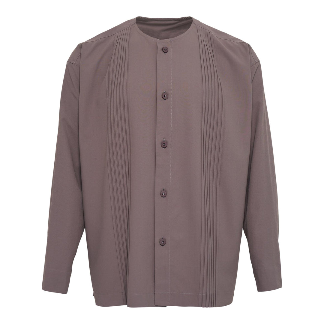 Club21 - IM MEN - Pleats Shirt - SHIRTS - Mocha