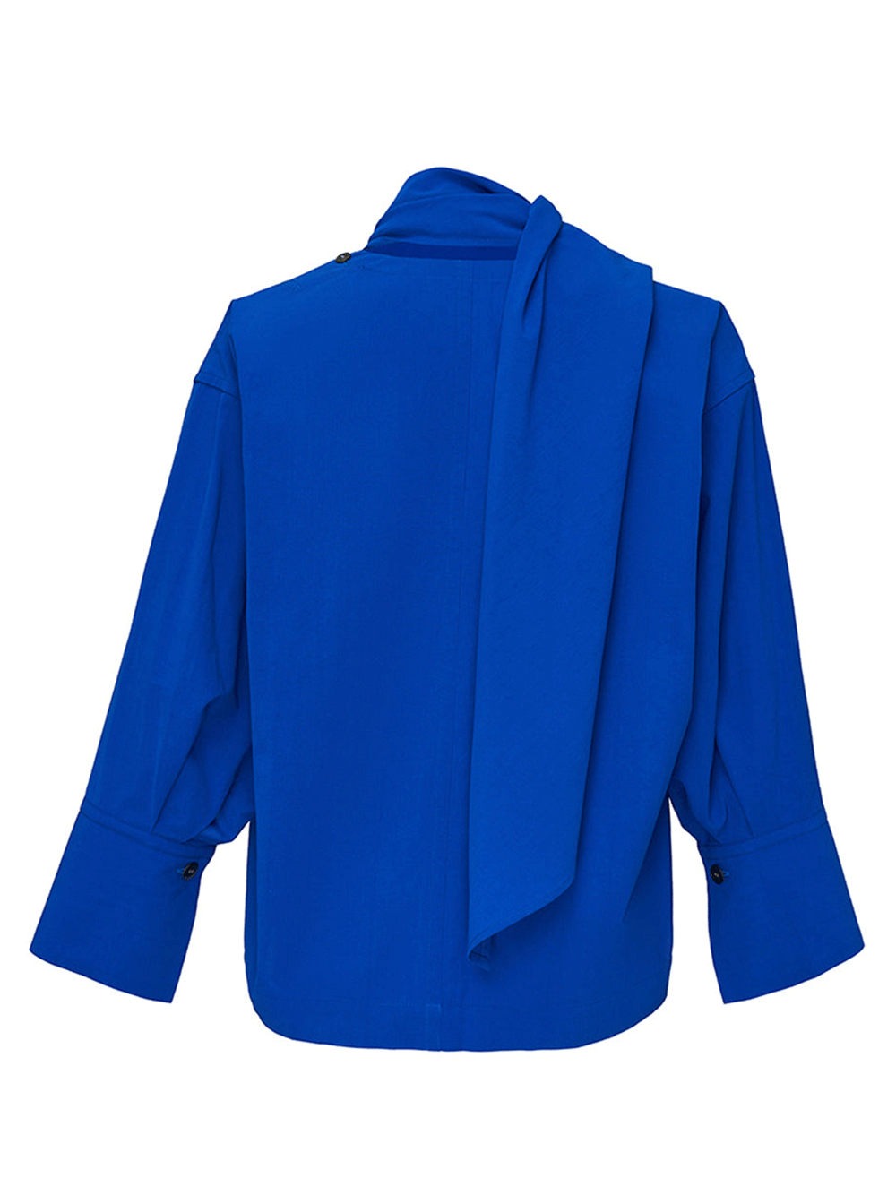 ISSEY-MIYAKE-COTTON-VOILE-SHIRT-Woven-Top-Blue-2