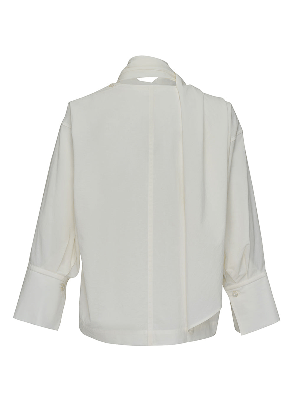 ISSEY-MIYAKE-COTTON-VOILE-SHIRT-Woven-Top-White-2