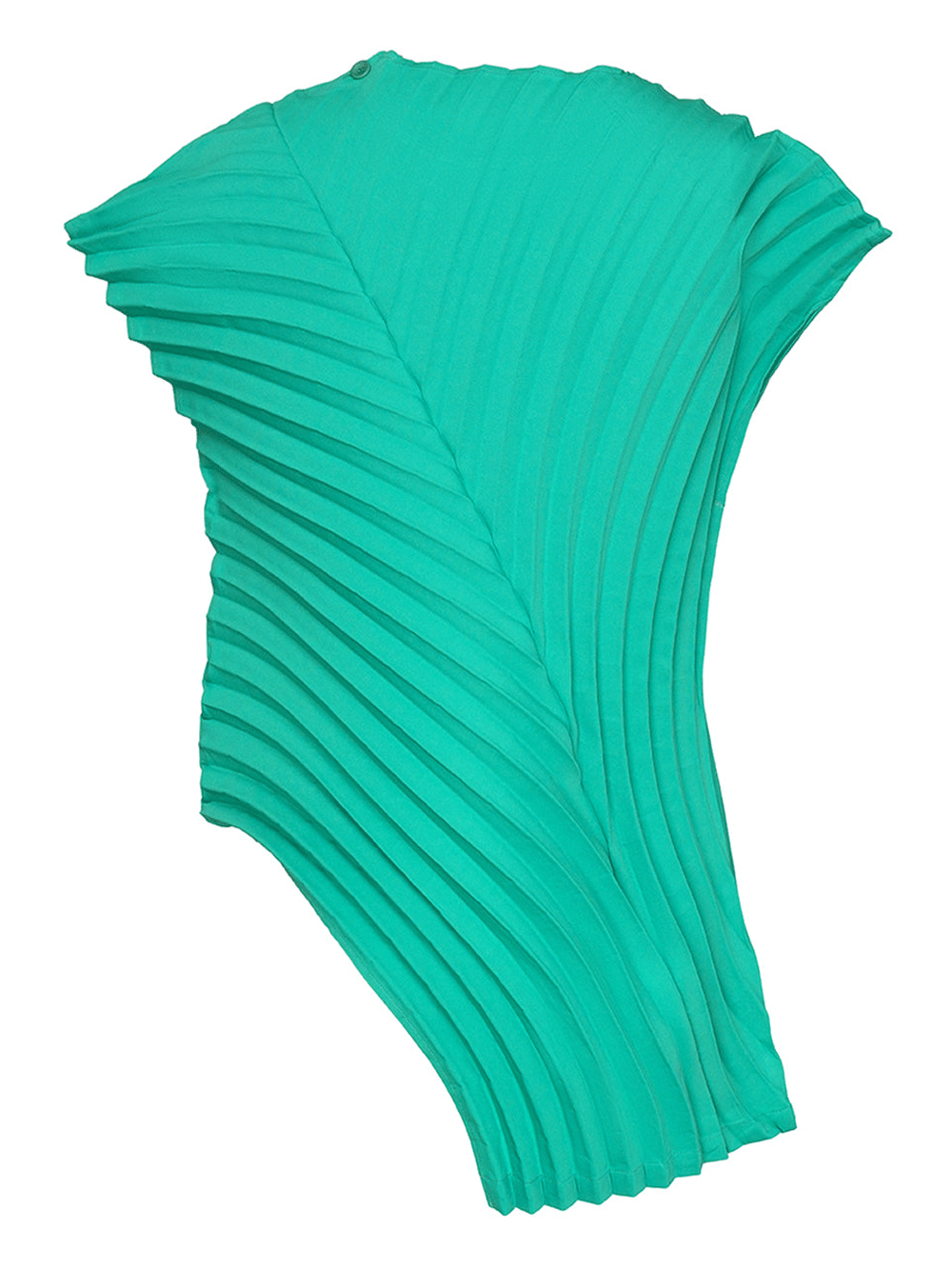 ISSEY-MIYAKE-CURVED-PLEATS-Shirt-Green-2