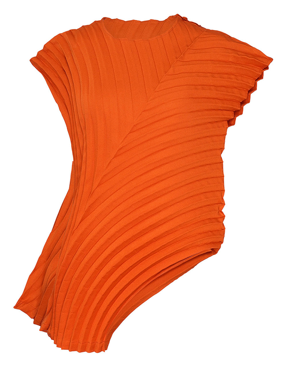     ISSEY-MIYAKE-CURVED-PLEATS-Shirt-Terracotta-1