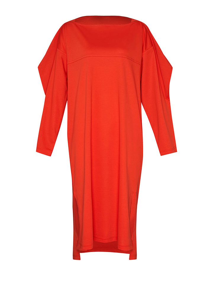 ISSEY-MIYAKE-FRAME-T-Dress-Red-1v