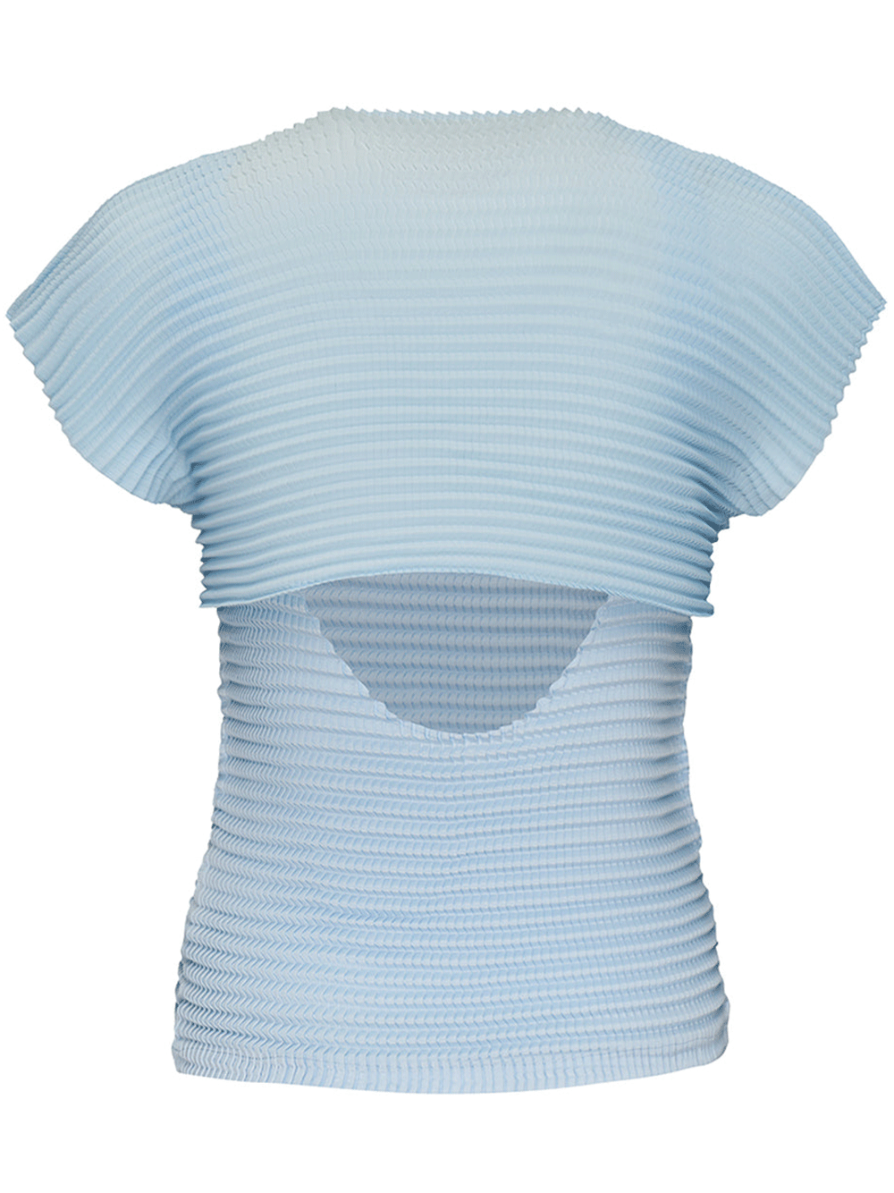 ISSEY-MIYAKE-LAYERED-PLEATS-Pleated-Top-Light-Blue-2