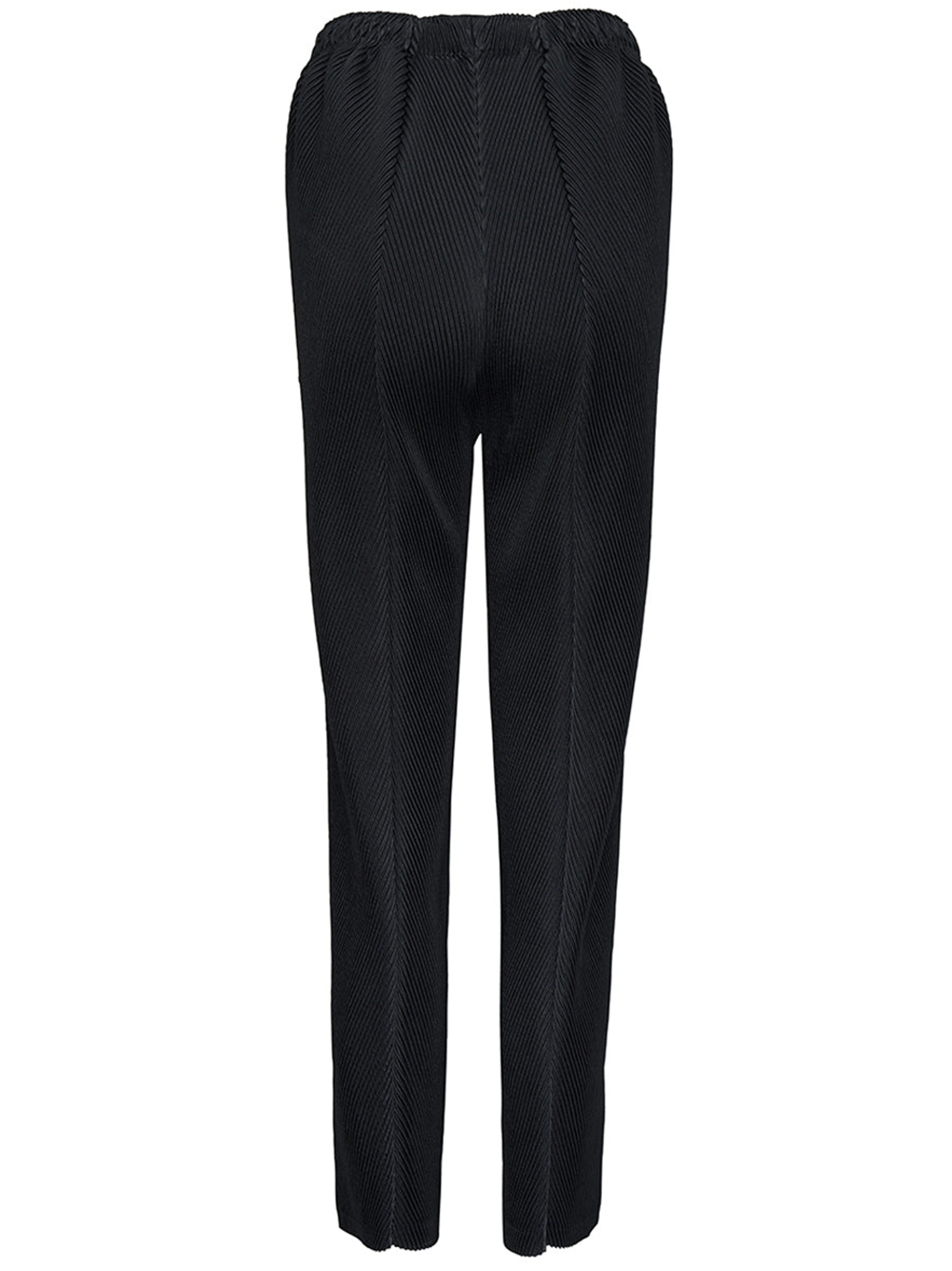 ISSEY-MIYAKE-LEATHER-LIKE-PLEATS-Pleated-Pants-Black-2