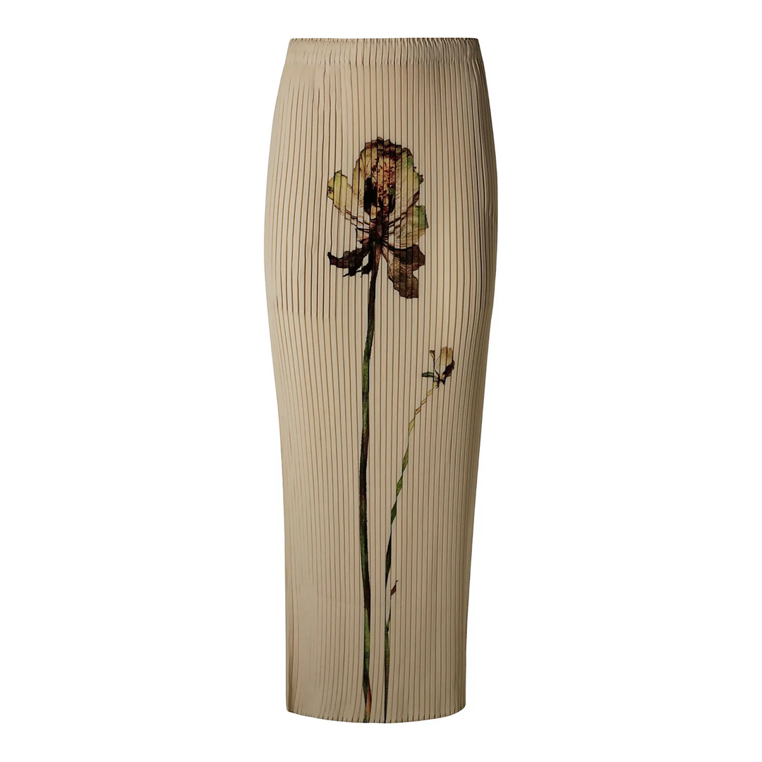 Pressed Flora Pleats Pleated Skirt