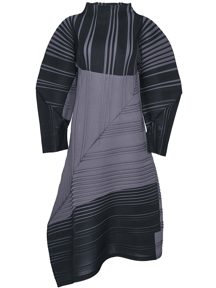 ISSEY-MIYAKE-RHYTHMICAL-PLEATS-Dress-Dark-Grey-1