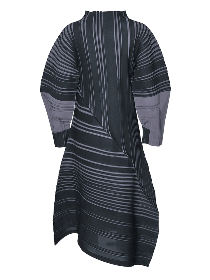 ISSEY-MIYAKE-RHYTHMICAL-PLEATS-Dress-Dark-Grey-2