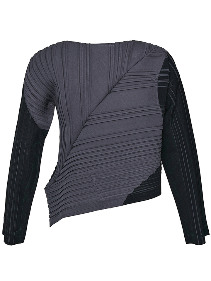 ISSEY-MIYAKE-RHYTHMICAL-PLEATS-Shirt-Dark-Grey-2