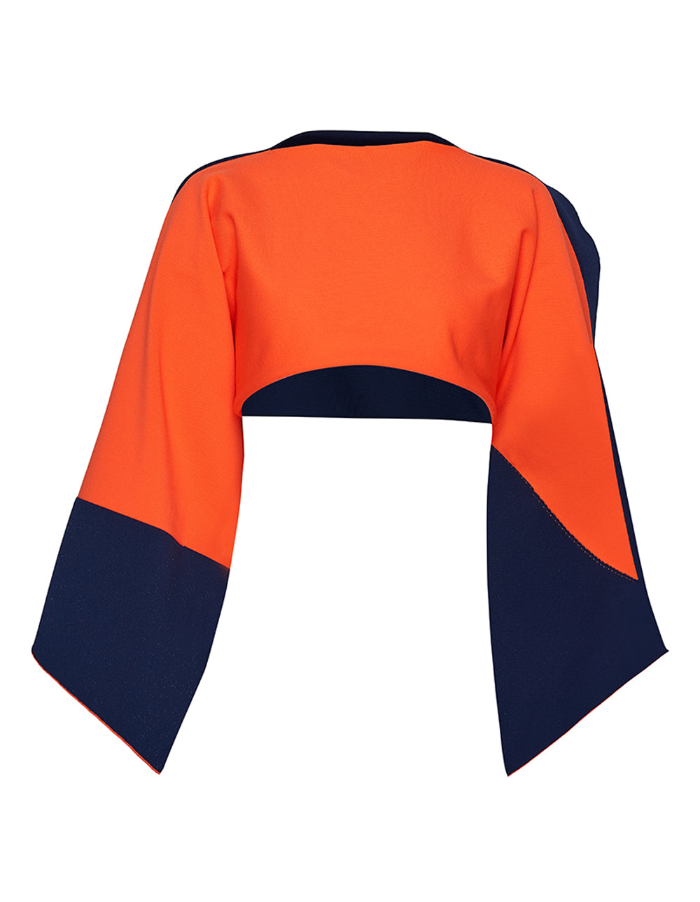 ISSEY-MIYAKE-SHAPED-CANVAS-Top-Orange-Navy-1