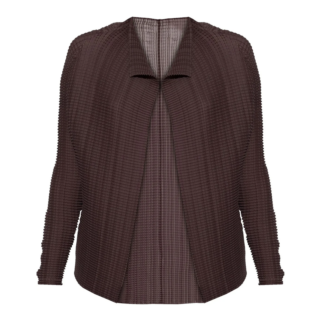 Wooly Pleats-56 Pleated Cardigan