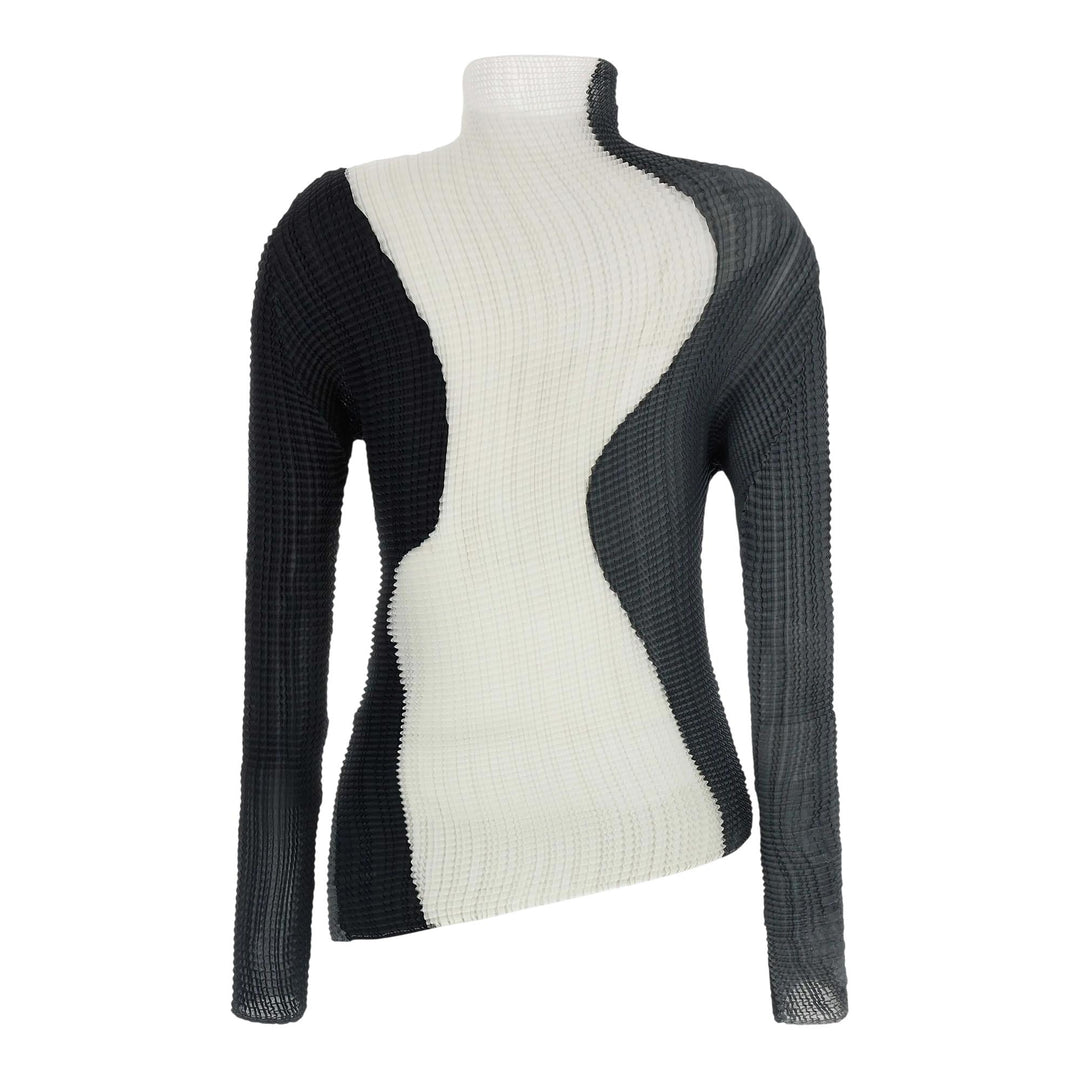 Club21 - ISSEY MIYAKE - Abstract Tint Pleats Shirt - SHIRTS - Black