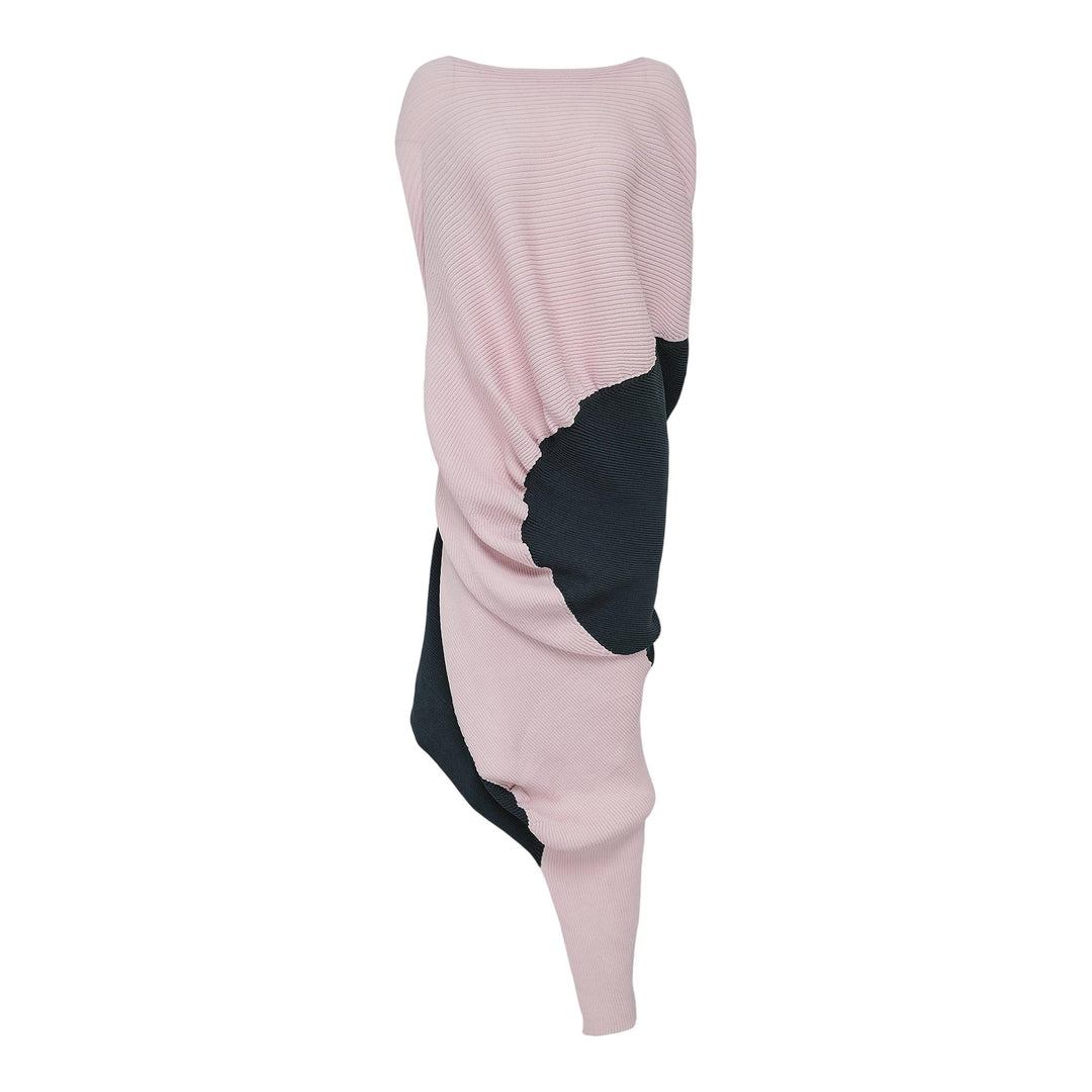 Club21 - ISSEY MIYAKE - Aerate Knit Dress - KNIT DRESSES - Pink Green