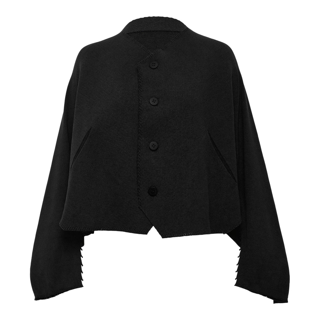 Club21 - ISSEY MIYAKE - Campagne Cardigan - CARDIGANS - Black