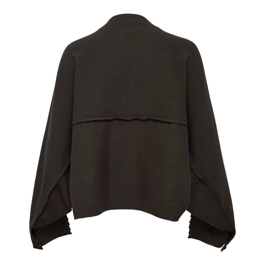 Club21 - ISSEY MIYAKE - Campagne Cardigan - CARDIGANS - Khaki